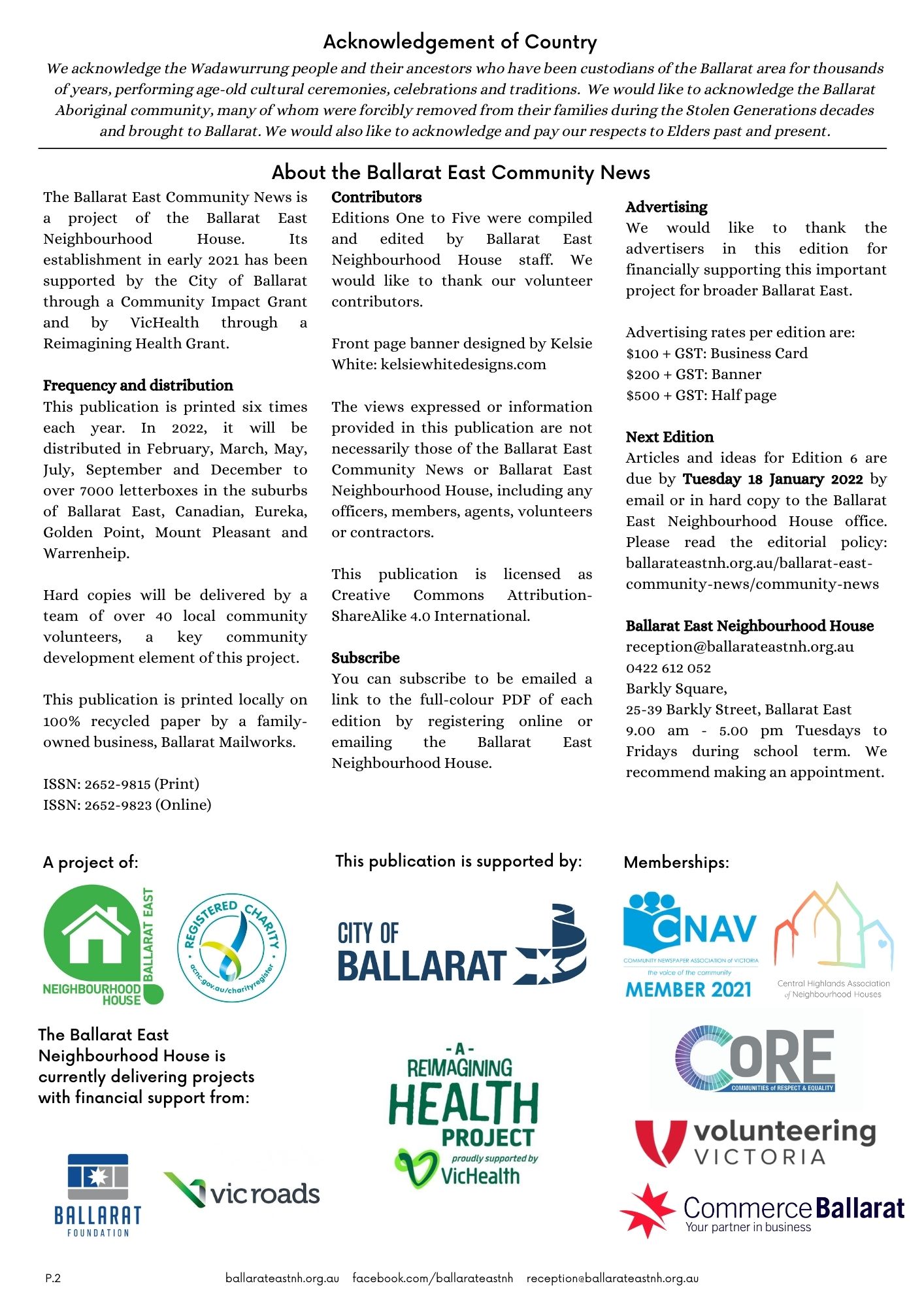 Ballarat East Community News Edition 5 p2