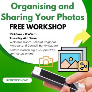  BE CONNECTED T2 2024 organising and sharing your photos